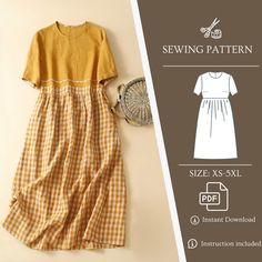 the sewing pattern for this dress is easy to sew, but has no sleeves