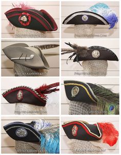 Viking Moodboard, Pirate Hat Crafts, Pirates Hat, Tricorn Hat, Pirate Accessories, Pirate Fashion, 18th Century Costume