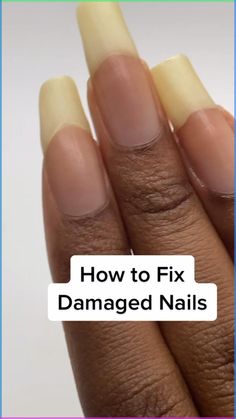 Grow Long Nails, Nail Growth Tips, Grow Nails Faster, Long Natural Nails, Damaged Nails, Nail Care Tips, Nail Care Routine, How To Grow Nails, Nail Oil