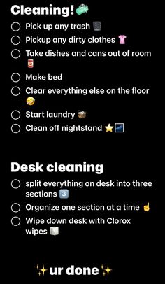 the rules for cleaning your house