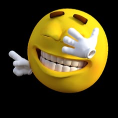 an emoticive smiley face with arms and legs