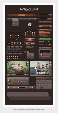 Dark Amber Fantasy Layout, Game Button, Ui Developer, Latest Web Design Trends, Music Player Design, Ui Design Mobile, Ui Design Dashboard, News Web Design, Gui Design