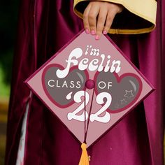 a person wearing a graduation cap that says i'm feeling class of 2012