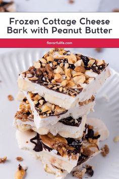 frozen cottage cheese bark with peanut butter