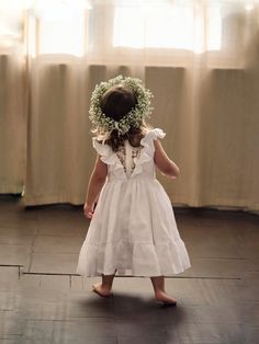 Christening Dress for Baby Girl, Boho Baptism Dress, White Linen Flower Girl Dress in Boho - Etsy Toddler Girl Baptism Dress, Girl Boho Dress, Baby Flower Girl Dress, Toddler Wedding Dress, Moh Dress, Boho Baptism, Wedding Preparation Photos, Baby Girl Boho