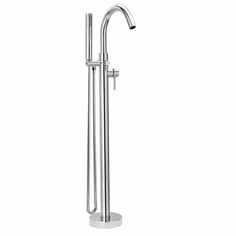 the shower faucet is shown in stainless steel and features an adjustable head, hand held