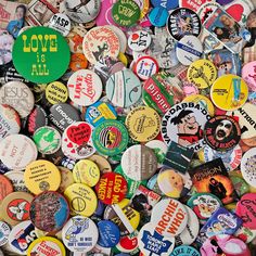 My personal collection of rare and vintage plus newer button pins. Your choice of 10, 20, 30, 40, 50 or 100 each chosen at random. However, if there is certain ones you have a preference formusical, food, weird, cartoon, Humorous, Holidays, cities/towns, political etc I'll be happy to accommodate as best I can, just let me know! The buttons in the pictures is what I'll be choosing from and I have a lot more than what is shown. Button Pin Design Ideas, Weird Cartoon, Button Making, Bday List, Things I Need To Buy, Clothing Wishlist, Light Of Life, Vintage Button, Pinback Buttons