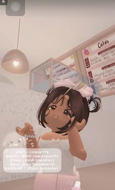 an animated girl holding a cake in her hand