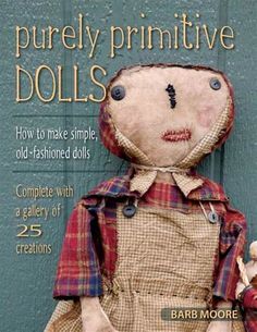 the book cover shows an old fashioned doll with a ragged face and plaid overalls