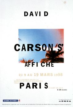 an advertisement for the paris air show with palm trees and blue sky in the background