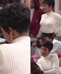 Nia Long Short Hair, Short Hair 90s, 90s Pixie, 90s Beauty, Black 90s Fashion, Long Short Hair, Hair 90s, African American Hair, Twa Hairstyles