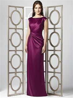 Dessy Collection Style 2854 in Merlot www.patsysbridal.com #PatsysBridal #DessyCollection #bridesmaid Outfit Autumn, Purple Bridesmaids, 파티 드레스, Outfit Party, Purple Bridesmaid Dresses