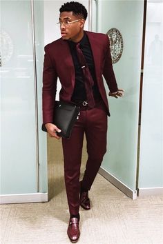 Fresh arrival! Behold the exceptional Men red 2 piece suit-wedding suit for groom & groomsmen-bespoke suit-prom, office, dinner, party wear suit-men's red suits, now available at an irresistible price of $169.00 #MensSuit #StylishMenSuit #BlackSuit #MensSuitsSlimFit #GiftForMen #SuitsAndSportCoat #CustomSuit #GroomSuit #TwoPieceMenSuit #MenSuits2Piece Dark Red Suit, Suit Prom, Costum Elegant, Men's Business Suits, Maroon Wedding, Costume Noir, Suits Men Business