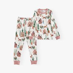 Family Holiday Pajamas, Knit Pajamas, Gingerbread Family, Santa Pajamas, Sweetest Dreams, Christmas Pajamas Kids, Matching Pjs, Candy Cane Stripes