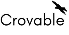 the word crouable is written in black and white with an eagle flying above it