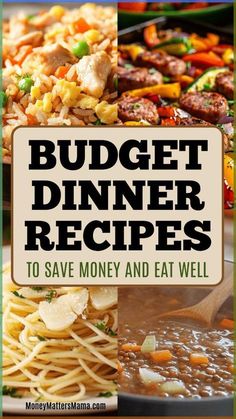 Weekly Budget Meals, Money Saving Meals For Family, Cost Effective Meals, Affordable Meal Plans, Meal Plan For The Week, Sheet Pan Meals