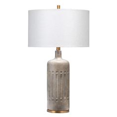 Grey Cement Annex Table Lamp Table Lamps LOOMLAN By Jamie Young Cement Lamp, Cement Table, Beautiful Table Lamp, Antique Brass Metal, Jamie Young, Grey Table Lamps, Grey Table, Metal Table Lamps, Brass Table