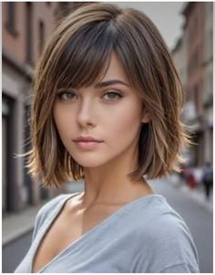 Burning The Midnight Oil, Hairstyles For Fat Faces, Brown Straight Hair, Graduated Bob Haircuts, Graduated Bob, Side Bangs Hairstyles, Midnight Oil, Elegant Updos, Curated Content