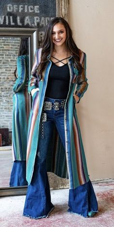 Duster Shirt, Western Chic Fashion, Country Boutique, Nfr Style, Seersucker Suit