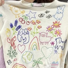 Clothes Embroidery Diy, Diy Vetement, Embroidery On Clothes, Cute Embroidery, 자수 디자인, Embroidery Craft, The Last Day, Embroidery Inspiration, Diy Embroidery