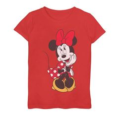 Add a little magic to anyone's wardrobe with this Disney Tee. ©Disney FEATURES Crewneck Short sleevesFABRIC & CARE Cotton Machine wash Imported Size: Medium. Color: Red. Gender: female. Age Group: kids. Disney Tee, Dots Dress, Minnie Mouse Girl, Disney Tees, Red Dots, Gender Female, Minnie Mouse, Age Group, Dots