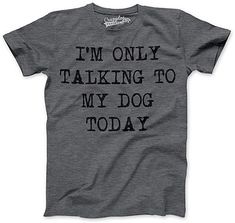 Heather Dark Gray 'Only Talking to My Dog' Crewneck Tee - Boys