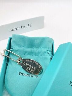 MINT Tiffany & Co Tag Ball Chain Oval Pendant Necklace with Box | eBay Return To Tiffany Necklace, Tiffany And Co Necklace, Oval Pendant Necklace, Return To Tiffany, Tiffany Necklace, Diamond Color Grade, Tiffany And Co, Oval Pendant, No Problem