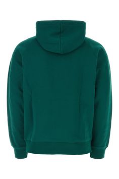 Felpa from CarharttComposition: 58/, 42% Cotton/polyester Sweat, 440 G/m¬= Lacoste Sweatshirt, Graphic Sweaters, Hoodie Green, Green Hoodie, American Brand, Engineered Garments, Jacket Sale, Outdoor Apparel, Fleece Hoodie