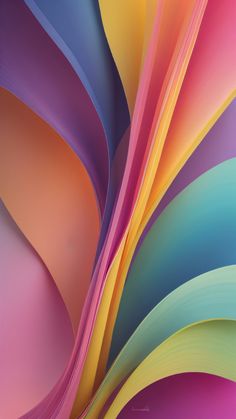 an abstract colorful background with curved lines