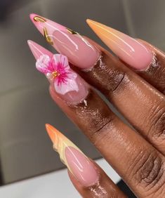 Island Vacation Nails, Kutek Disney, Unghie Sfumate, Airbrush Nails, Diy Acrylic Nails, Claw Nails, Girly Acrylic Nails, Classy Acrylic Nails, Short Square Acrylic Nails