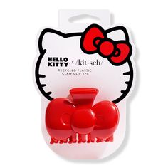 Hello Kitty x Kitsch Bow Shape Claw Clip - HELLO KITTY X KITSCH BOW CLAW CLIPFeaturesYou can never have too many...bows! Get Hello Kitty's signature look when you style this bow-shaped clip in your strandsMedium-sized claw clip great for most hair lengths and texturesComfortably & securely twists hair into an easy half-up or full updoCrafted from high-quality recycled plastic for an eco-friendly, everyday look - Hello Kitty x Kitsch Bow Shape Claw Clip Full Updo, Sugarpill Cosmetics, Rainbow Unicorn Birthday, Fairy Lights Bedroom, Lip Primer, How To Clean Makeup Brushes, Updo Hairstyles, Girly Accessories, Future Lifestyle