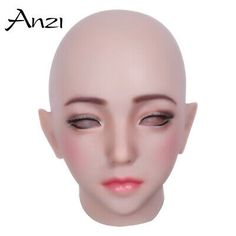 (eBay) Silicone Female Headwear Hoods Head Cover For Crossdressers Halloween Cosplay Female Mask Realistic, Barbie Cosplay, Realistic Barbie, Silicone Mask, Cosplay Mask, Silicone Masks, Female Mask, Doll Halloween, Head Mask