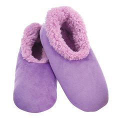 Snoozies!® provide an ideal combination of the warmth and comfort of slippers with the convenience of socks. They are constructed with a soft, brushed fleece exterior in a variety of bright and playful prints, and lined with a plush Sherpa fleece. Non-skid soles ensure safe strides on hard surfaces, and the garments remain warm even in chilliest of conditions. Fully machine-washable, the slippers resist shrinkage and retains their shape!