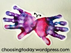 a close up of a hand print on a white background with the words choosing today wordpress com