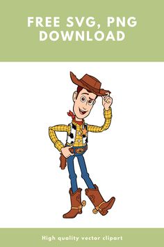 a cartoon character with a cowboy hat and boots