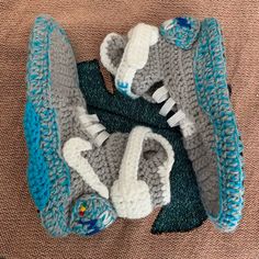 Nike Air Mag Crochet Slippers New Size:7 Pilates Shoes, Sock Projects, Nike Benassi Duo, Handpainted Shoes, Gs Logo, Nike Slippers, Nike Benassi, Clothes Wishlist, Nike Neon