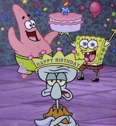 an image of spongebob birthday card