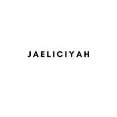 the word jaleciyah written in black on a white background