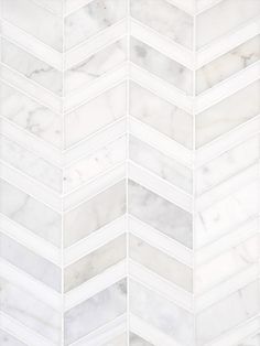 white marble chevron tile pattern