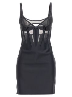 Mugler Dress, Mugler Fashion, French Fashion Designers, Corset Mini Dress, Bustier Dress, Black Mini Dress, French Fashion, Black Mini, Cocktail Dresses