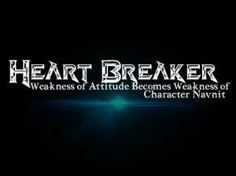 the logo for heart breaker, an upcoming novel by author and writer character navit