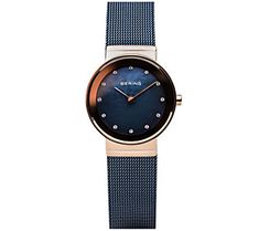 From your workday appointments to your weekend schedule, this two-tone stainless steel mesh bracelet watch helps you stay on time in sleek and sophisticated style. From Bering. Women Mesh Watch, Colorful Watches, Slim Watches, Hot Jewelry, Rose Gold Case, Mesh Bracelet, Classic Watches, Gold Hands, Watch Model