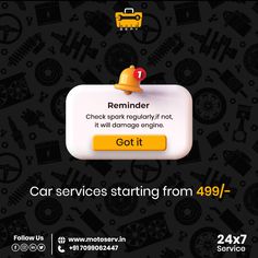 an advertisement for a car service