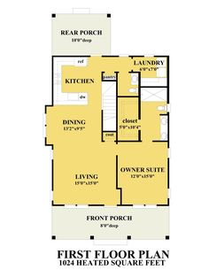 the first floor plan for a house with two levels and an attached garage area,