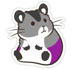 a sticker with a cat sitting on it's back