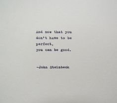 john stein quote on white paper with blue ink