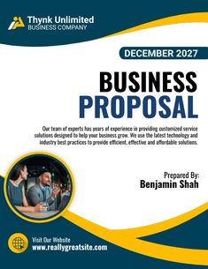 a flyer for a business proposal