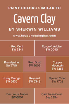 Ravishing Coral Sherwin Williams, Sherwin Williams Clay Paint Colors, Desert Shack, Tuscan Wall Colors, Shack Interior, Warm Living Room Colors, Tuscan Walls