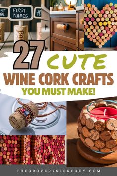 wine cork crafts that are easy to make