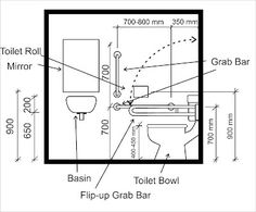 the bathroom floor plan is outlined in black and white, with measurements for each section